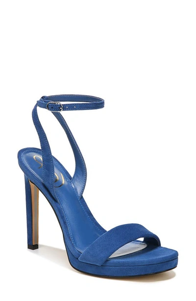 Shop Sam Edelman Jade Ankle Strap Sandal In Caspian Blue