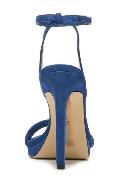 Shop Sam Edelman Jade Ankle Strap Sandal In Caspian Blue