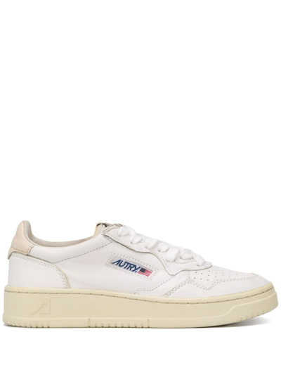Shop Autry Women's White Leather Sneakers