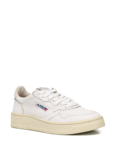 Shop Autry Women's White Leather Sneakers