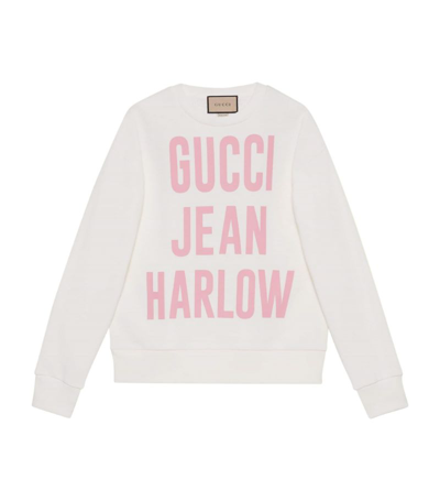 Shop Gucci Jean Harlow Sweatshirt In White