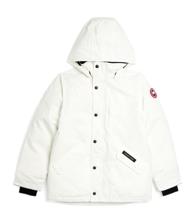 Shop Canada Goose Padded Logan Parka (7-16 Years) In White