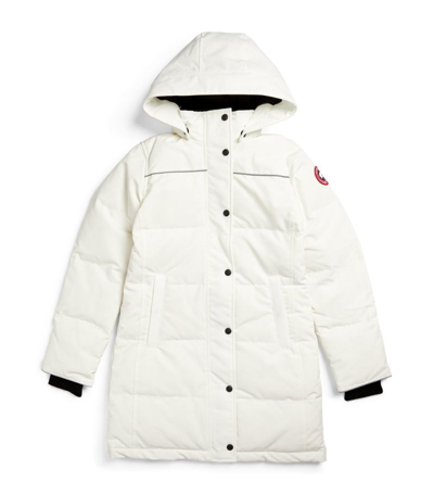 Shop Canada Goose Padded Juniper Parka (7-16 Years) In White