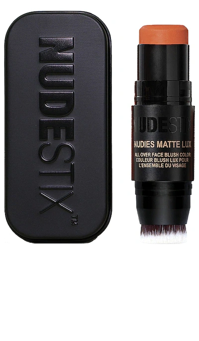 Shop Nudestix Nudies Matte Lux All Over Face Blush In Burnt Orange