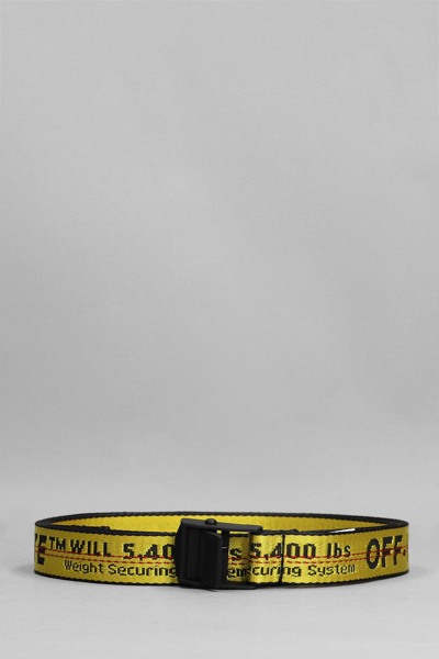 Off-white Belts In Yellow Polyamide | ModeSens