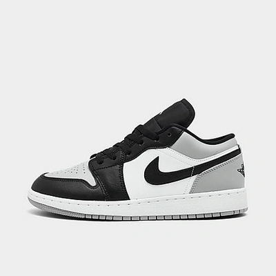 Shop Nike Jordan Big Kids' Air 1 Low Casual Shoes In Light Smoke Grey/black/white