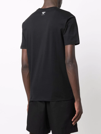 More Joy Unisex Logo Oversize Organic Cotton Graphic Tee In Black