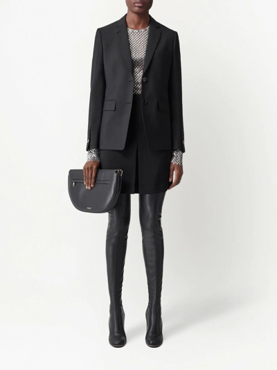 Burberry Metallic Paillette-embellished Mesh Top In Silver