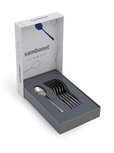 Sambonet Taste Espresso Spoon Set (set Of 6) In Silver