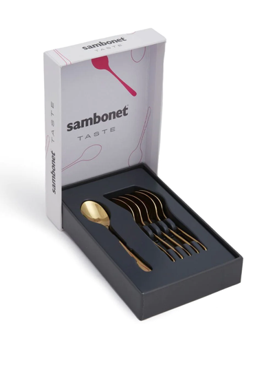 Sambonet Taste Espresso Spoon Set (6-person Setting)' In Gold