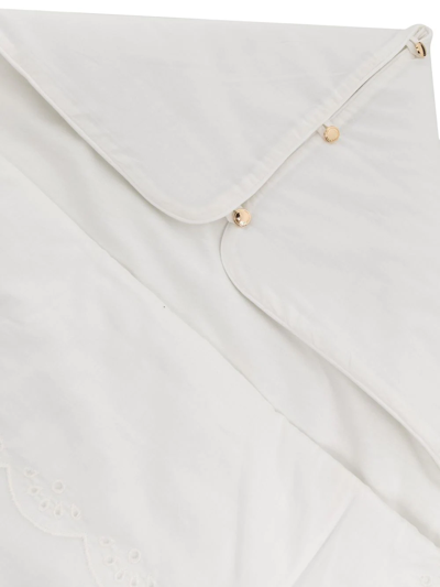 Shop Chloé Scallop-edge Sleeping Bag In White
