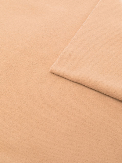 Totême Toteme Classic Wool Fringe-edge Scarf Camel In Brown
