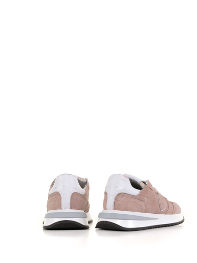 Shop Philippe Model Tropez 2.1 Suede Sneaker In Daim Rose