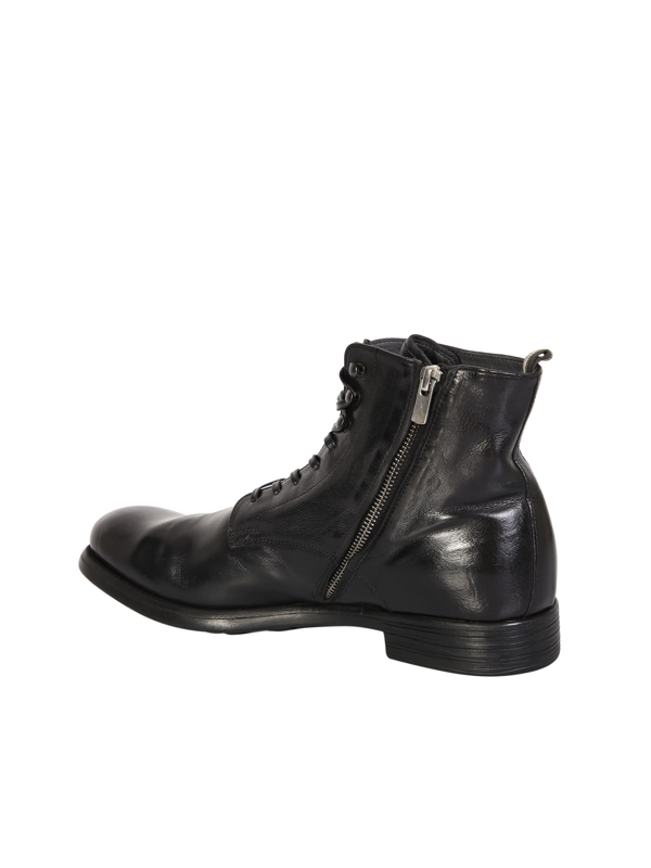 Officine Creative Chronicle zipped leather boots - Brown