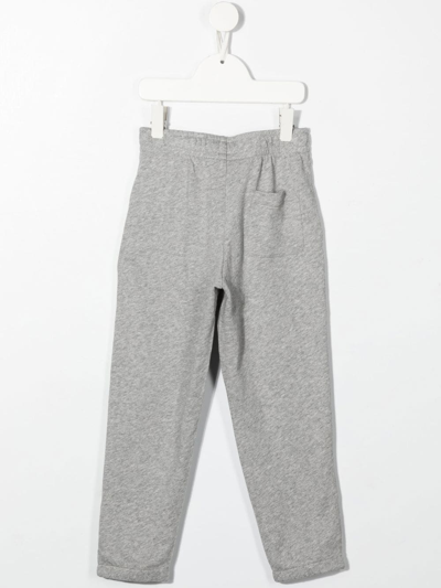 Shop Ralph Lauren Embroidered-logo Track Pants In Grey