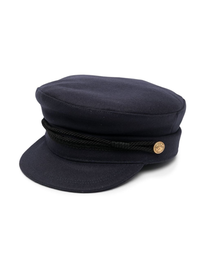 Shop Bonpoint Rope-detailed Cap In Blue
