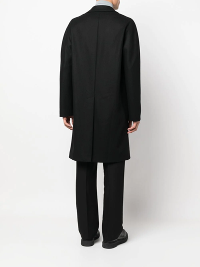 Shop Hevo Single-breasted Tailored Coat In Black
