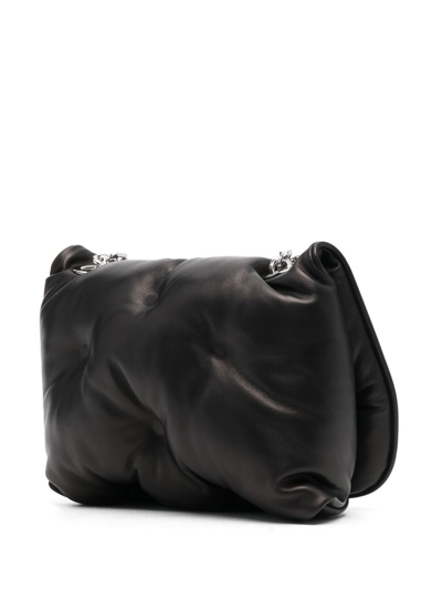 Shop Maison Margiela Small Glam Slam Flap Shoulder Bag In Black