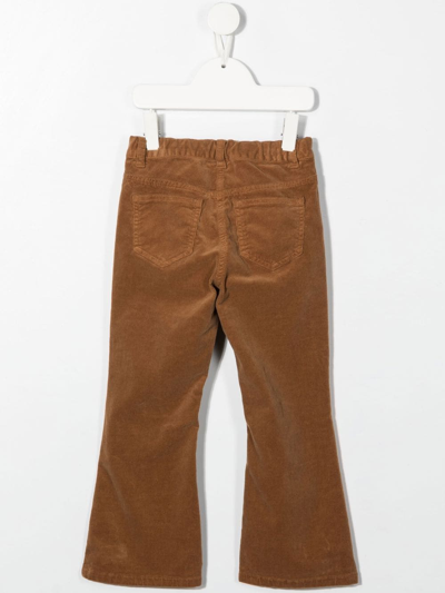 Shop Aspesi Straight-leg Corduroy Trousers In '148' Brown