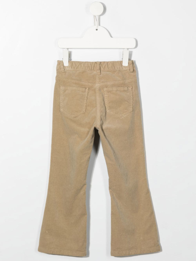 Shop Aspesi Straight-leg Corduroy Trousers In Neutrals
