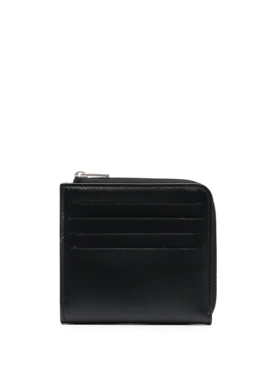 Shop Jil Sander Zip-pouch Cardholder In Black