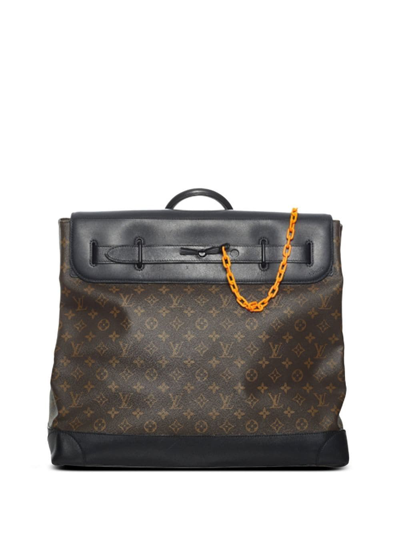 Pre-owned Louis Vuitton 2019 Monogram Solar Ray Steamer Mm Two-way Bag In  Brown