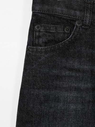 Shop Dondup Straight-leg Jeans In Black