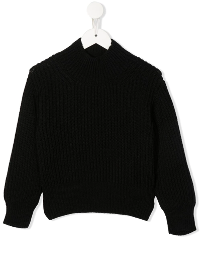 Shop Dondup Ribbed-knit Jumper In Black