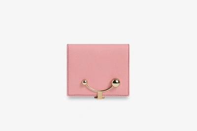 Shop Strathberry Crescent Wallet In Pink / Burgundy