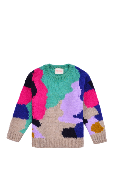 Shop Bobo Choses Wool Blend Sweater In Multicolor