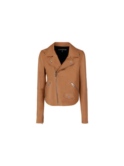 Shop Loewe Women's  Brown Other Materials Outerwear Jacket