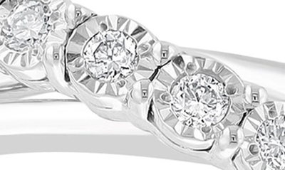 Shop Effy Sterling Silver Diamond Ring In White