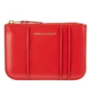 Comme Des Garçons Raised Spike Small Pouch In Red