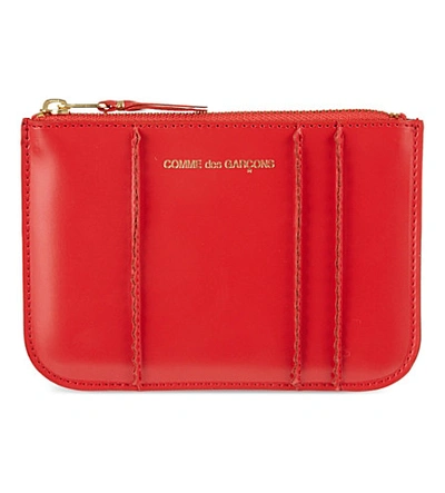 Shop Comme Des Garçons Small Spike Coin Purse In Red