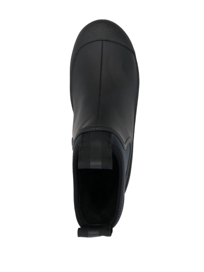 Shop Bally Gadey Flatform Elastic-panel Boots In Black