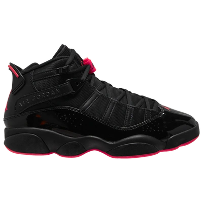 Shop Jordan Mens  6 Rings In Black/red/black