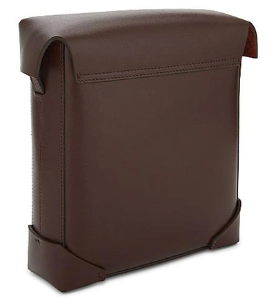 Shop Manu Atelier Pristine Leather Cross-body Bag In Reddish Brown