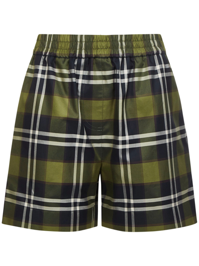 Shop Burberry Shorts Green