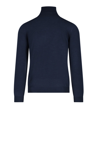 Shop Zanone Sweater In Blue