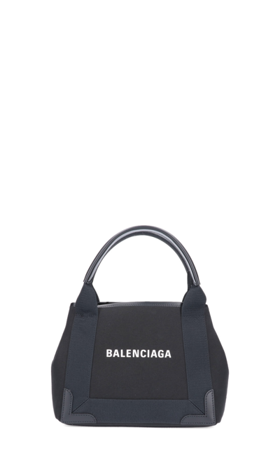 Balenciaga 'navy Cabas Xs' Tote Bag In Black | ModeSens