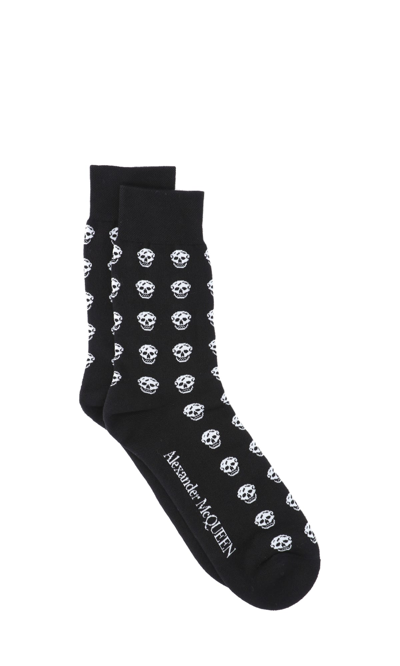 Shop Alexander Mcqueen Socks In Black
