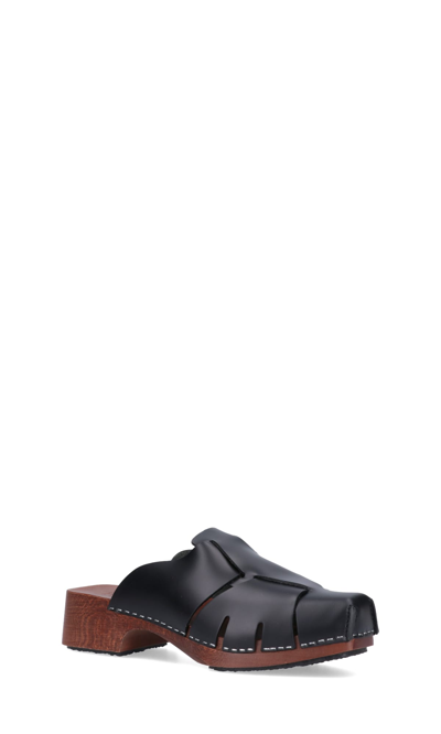 Shop Hereu Flat Shoes In Black