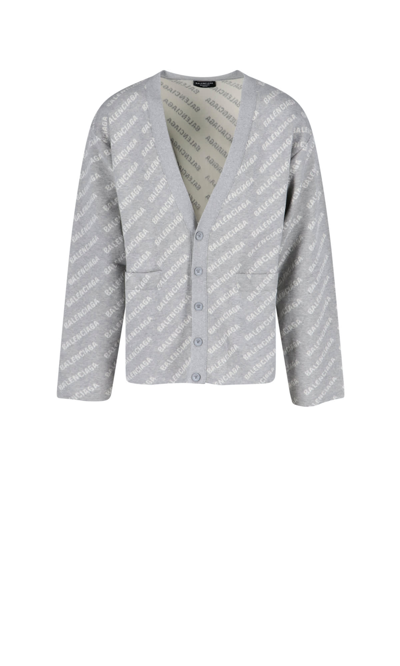 Balenciaga Sweater In Grigio E Bianco | ModeSens