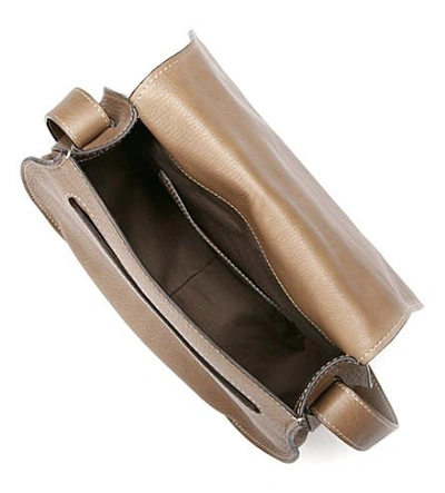 Shop Chloé Marcie Leather Cross-body Bag In Nut
