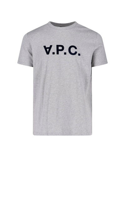 Shop Apc T-shirt In Grey