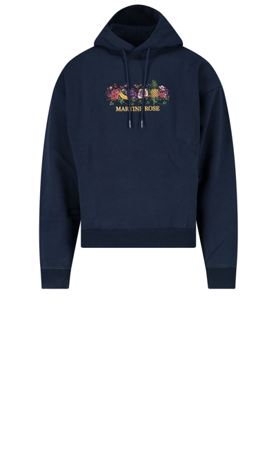 martine rose : Logo-Embroidered Cotton Twisted Hoodie #martinerose