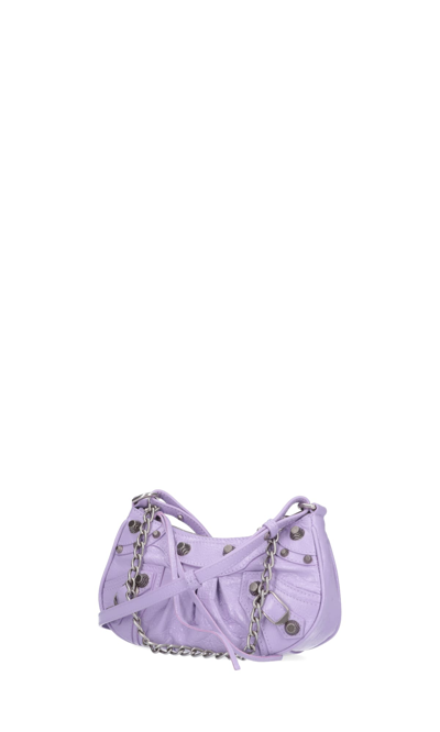 Shop Balenciaga Clutch In Violet