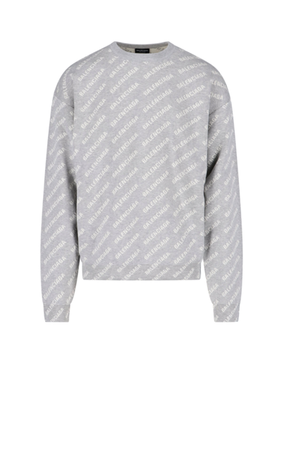 Logo-jacquard Sweater In | ModeSens
