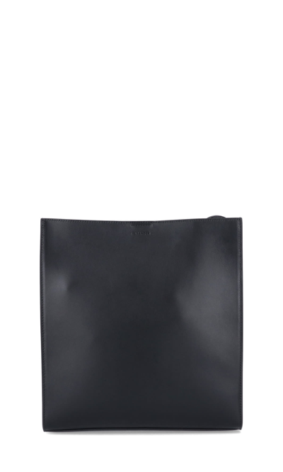 Shop Jil Sander Shoulder Bag In Black