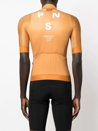 Shop Pas Normal Studios Logo-print Short-sleeve Jersey In Orange
